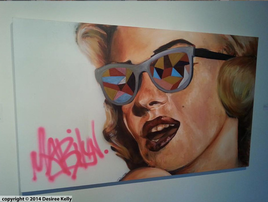 Desiree Kelly Art - Detroit based artist - Marilyn (AVAILABLE --CONTACT FOR PRICE