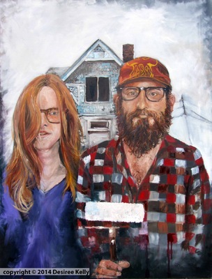 Desiree Kelly Art - Detroit based artist - Detroit Gothic (sold)