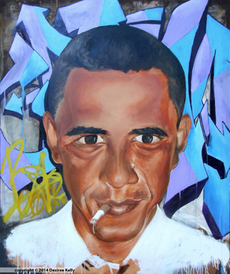 Desiree Kelly Art - Detroit based artist - The Will (sold)