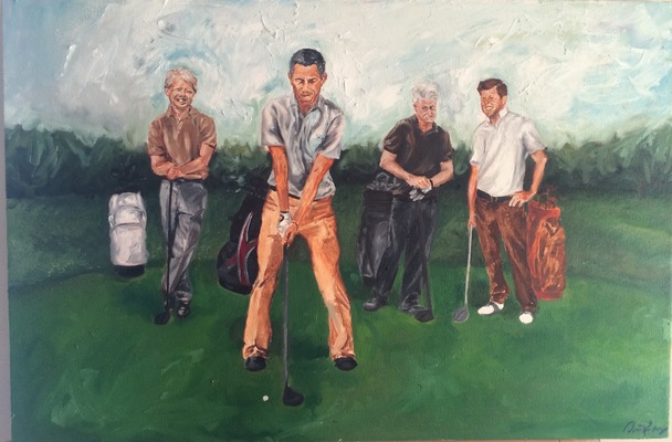 Desiree Kelly Art - Detroit based artist - Democratic Presidents (sold)