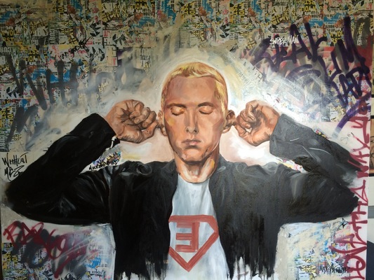 Desiree Kelly Art - Detroit based artist - eminem (sold)