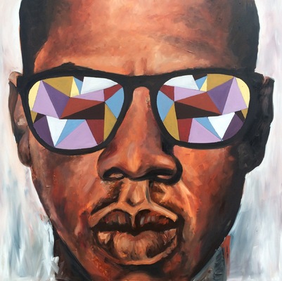Desiree Kelly Art - Detroit based artist - jay-z (sold)
