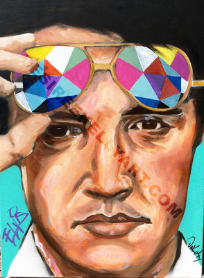 Desiree Kelly Art - Detroit based artist - Elvis (sold)