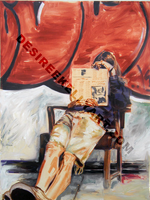 Desiree Kelly Art - Detroit based artist - John (AVAILABLE --CONTACT FOR PRICE