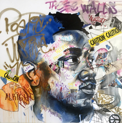 Desiree Kelly Art - Detroit based artist - These Walls (Kendrick Lamar) (sold)