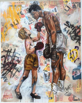 Desiree Kelly Art - Detroit based artist - Ali (Sold)