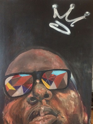 Desiree Kelly Art - Detroit based artist - biggie (sold)