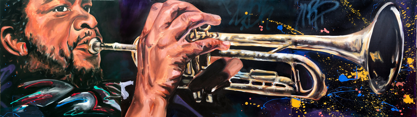 Desiree Kelly Art - Detroit based artist - Donald Byrd (sold)