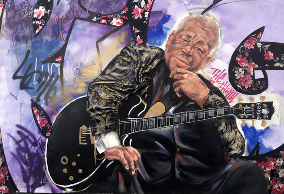 Desiree Kelly Art - Detroit based artist - B B KING