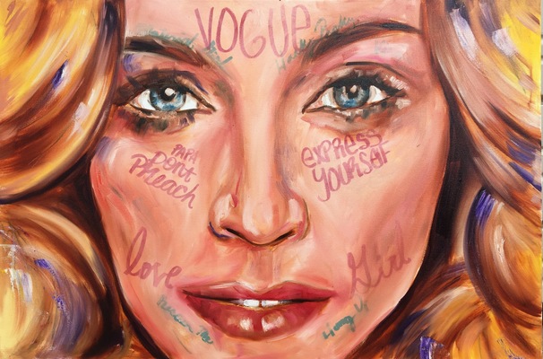 Desiree Kelly Art - Detroit based artist - Madonna (sold)