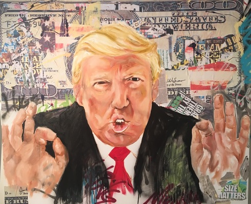 Desiree Kelly Art - Detroit based artist - Trump