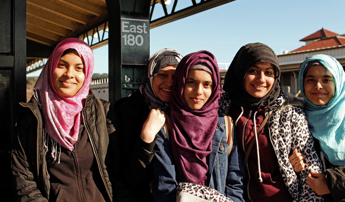 Lori George Photography - Teenagers from The Bronx at 180th street train station|December 2015