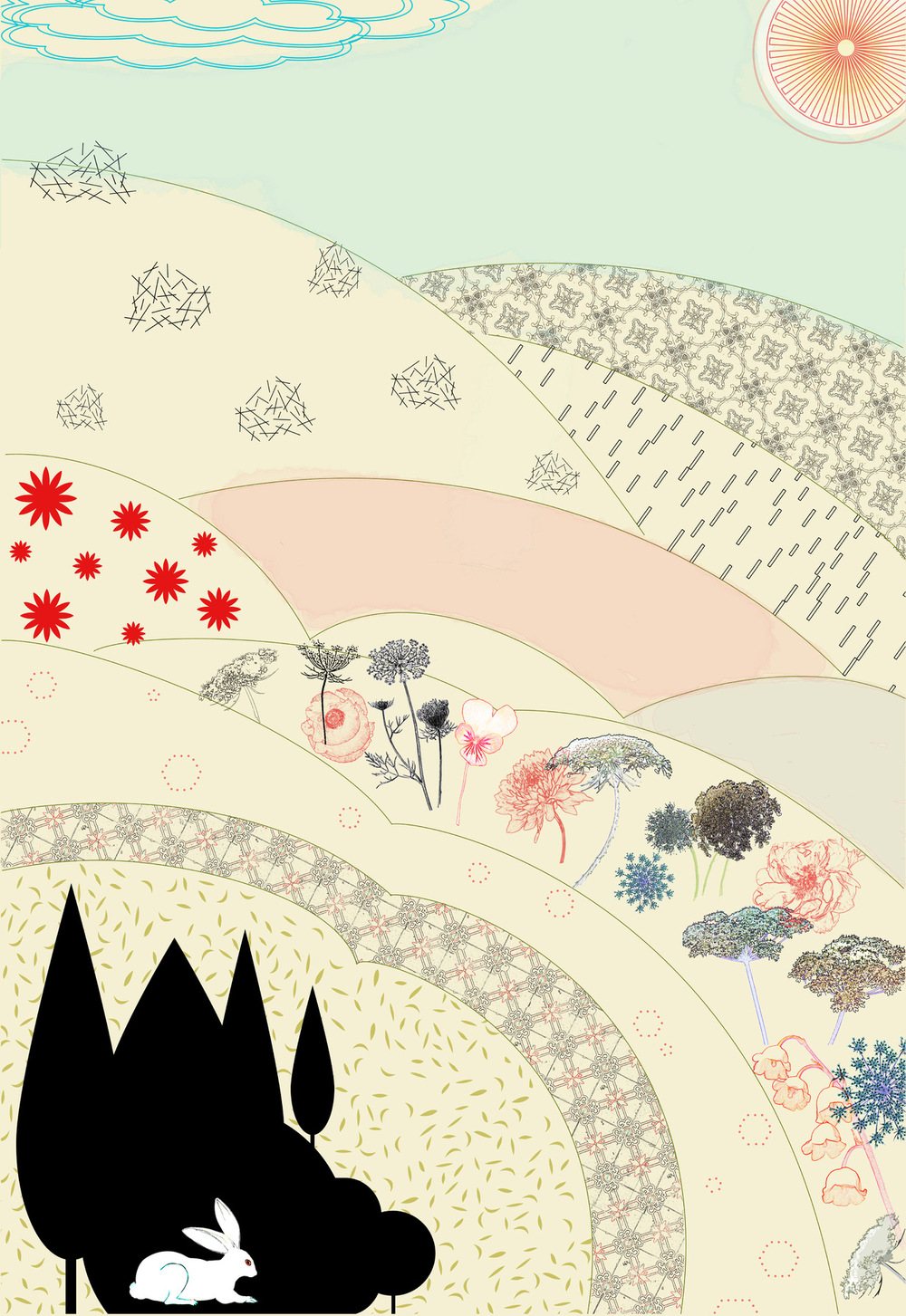 VELVET WING DESIGN - surface design - 