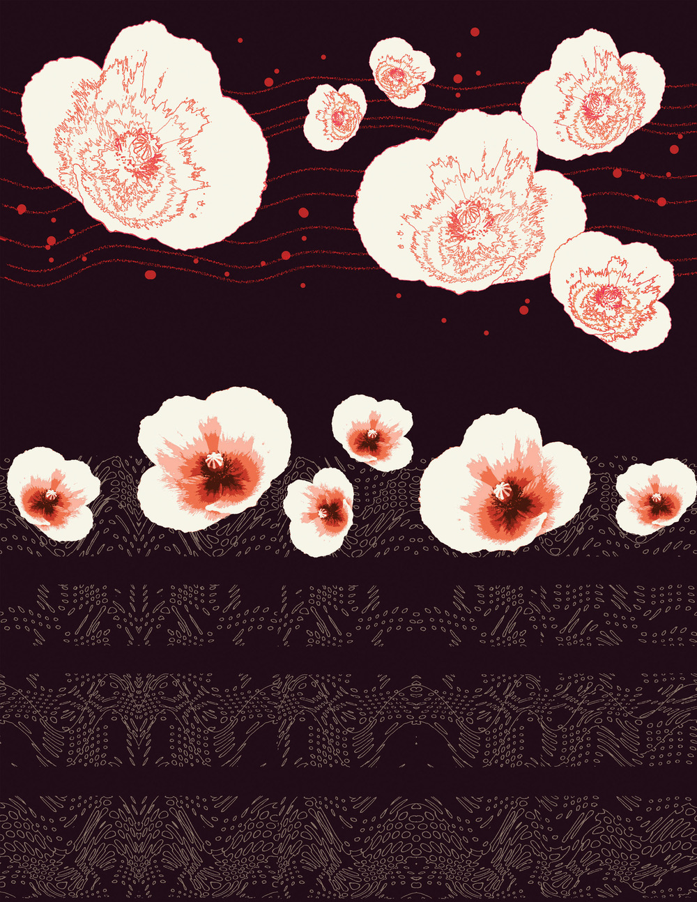 VELVET WING DESIGN - surface design - 