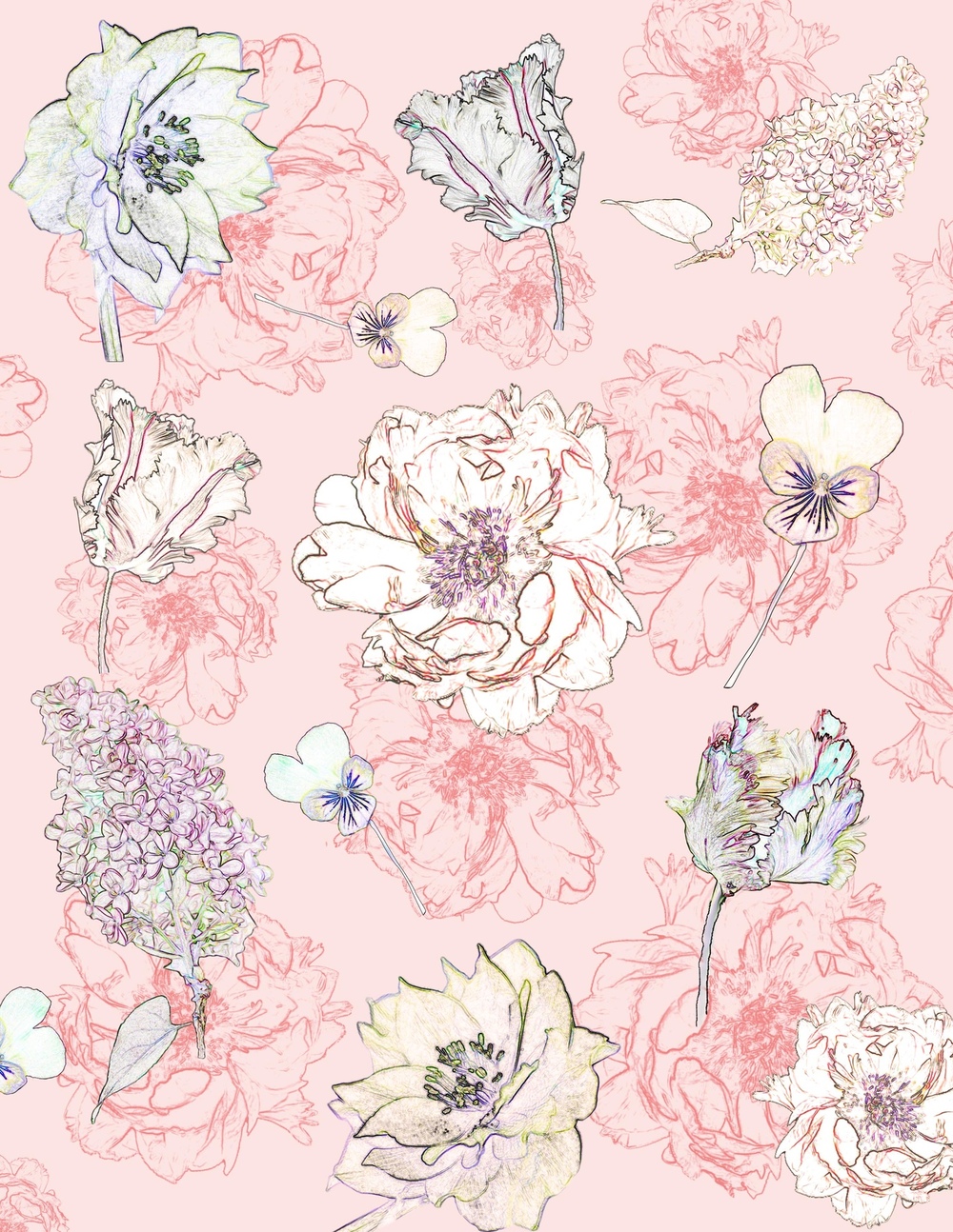VELVET WING DESIGN - surface design - 