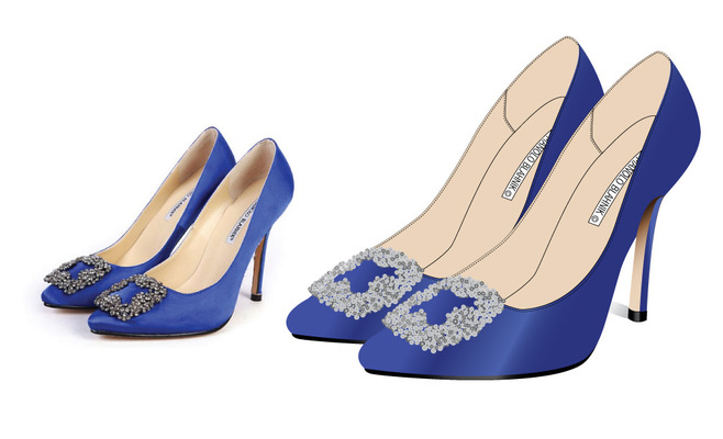 Kimberlee Peers-Moore Designer - Re-created Manolo Blahnik technical