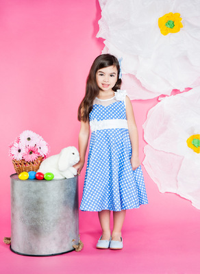 Kimberlee Peers-Moore Designer - Felix cotton polka dot dress. Spring 2014