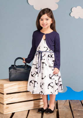 Kimberlee Peers-Moore Designer - Anchors away, dress and print designed by Kimberlee Peers-Moore