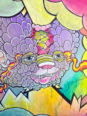 Billy Morehouse - Video/Motion Graphics / Audio and Music / Design / Illustration / Art - Exploding Head - acrylic on canvas - 2012 - $350
