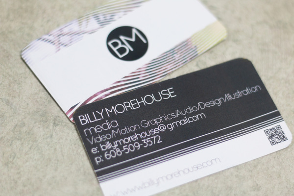 Billy Morehouse - Video/Motion Graphics / Audio and Music / Design / Illustration / Art - Business Card Design