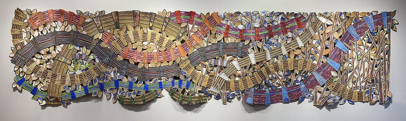 Erik Jon Olson - Follow a Rag Rug Road 2020 44 x 180