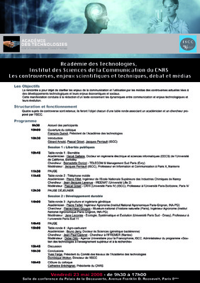 Portfolio Aymeric Thach - Affiche dun séminaire de lISCC à lacadémie des technologies