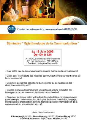 Portfolio Aymeric Thach - Affiche de séminaire de lISCC