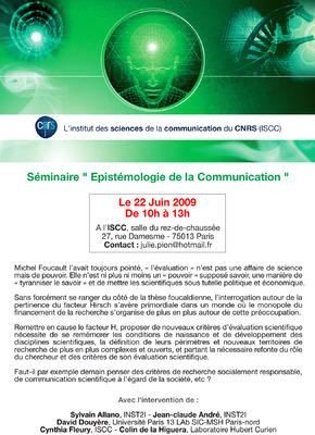 Portfolio Aymeric Thach - Affiche de séminaire de lISCC