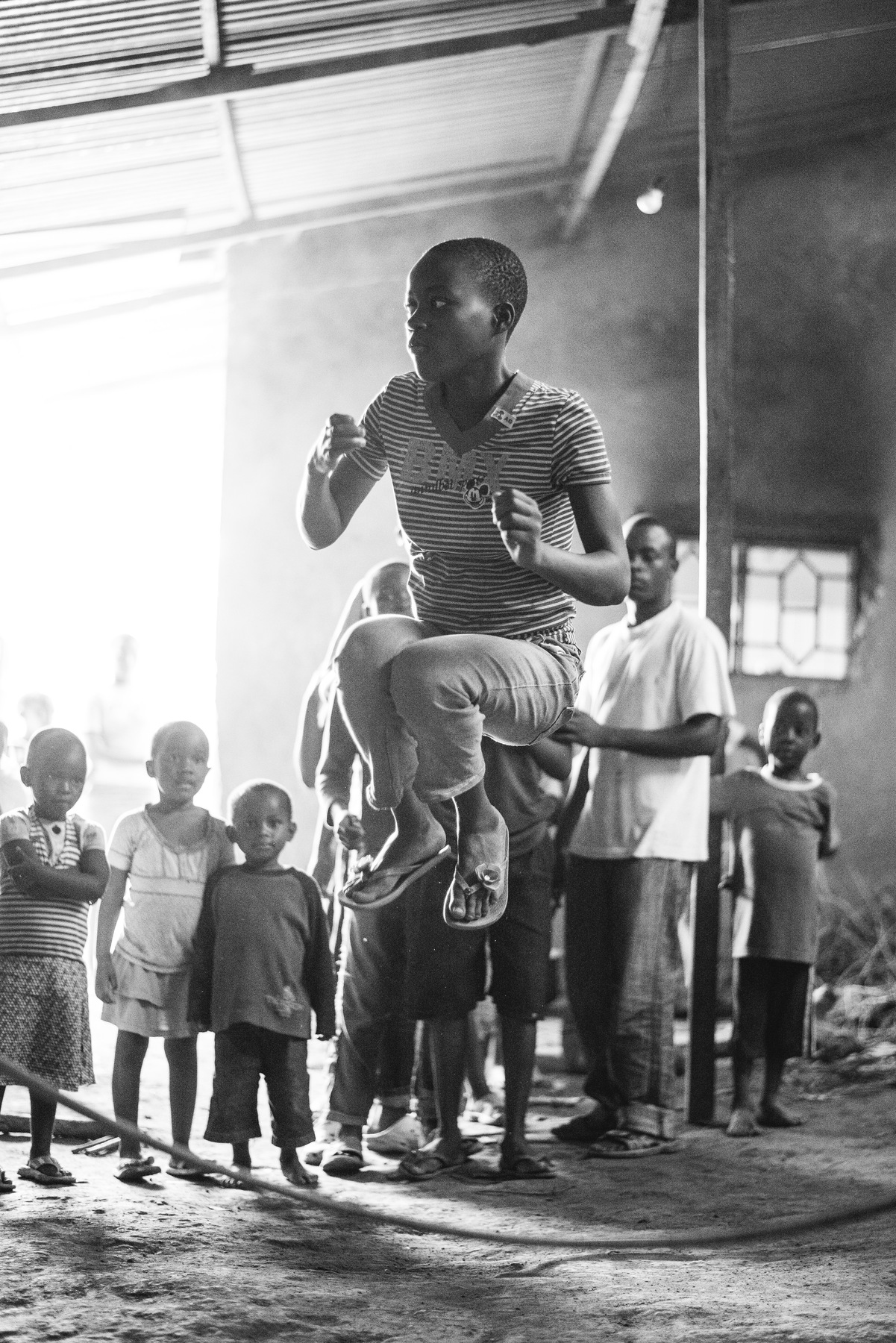 Julie Epp - Skipping rope with the children of Kimisagara Orphanage, Kigali, Rwanda
