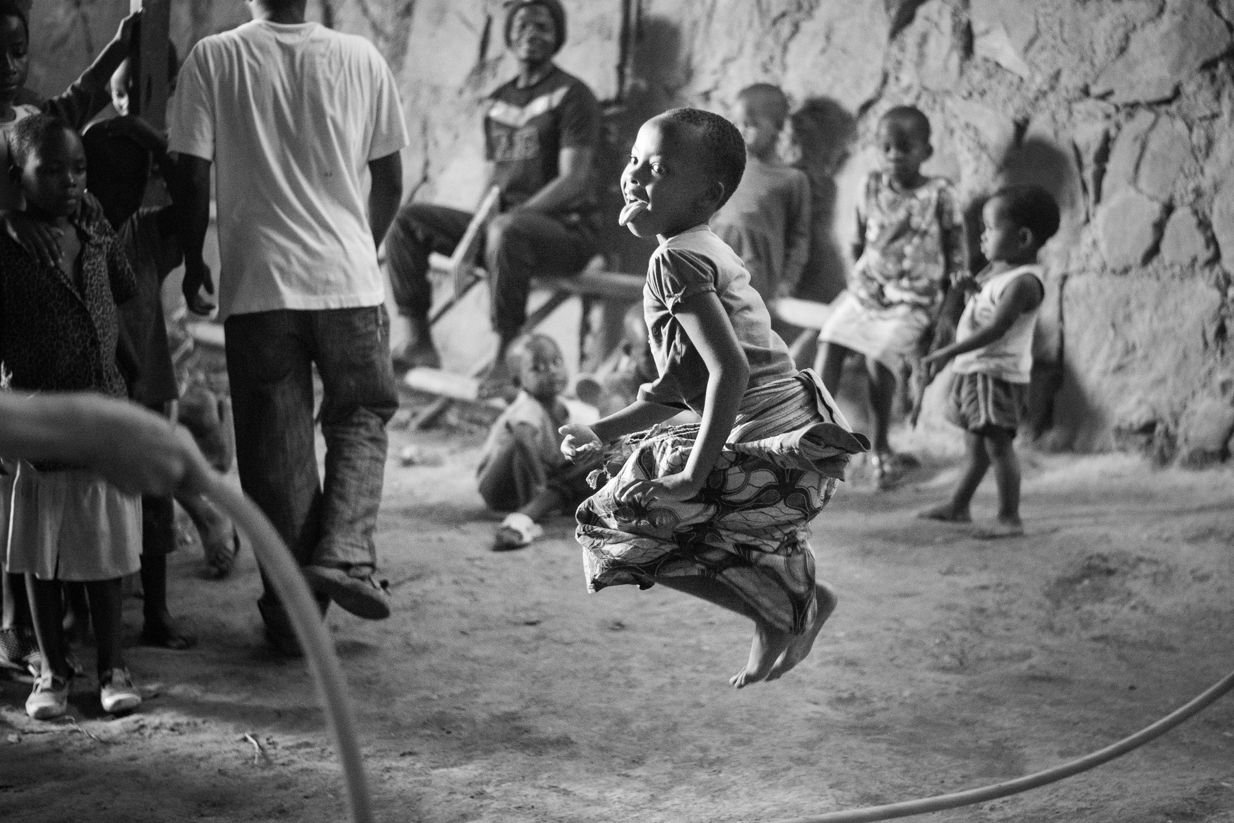 Julie Epp - Skipping rope with the children of Kimisagara Orphanage, Kigali, Rwanda