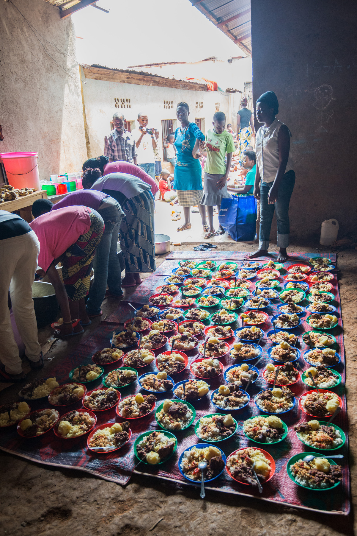 Julie Epp - Christmas meal with the children of Kimisagara Orphanage, Kigali, Rwanda