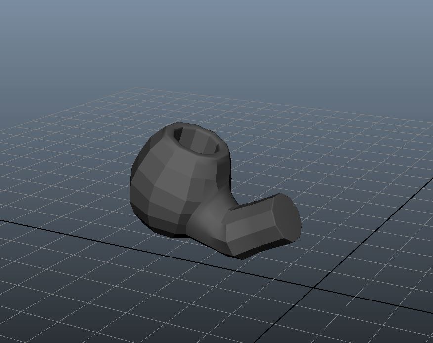 Angel Guevara Art - For creating the head of the Smoke pipe, I used a sphere and a cylinder, and then combined them together to create the shade that I needed.