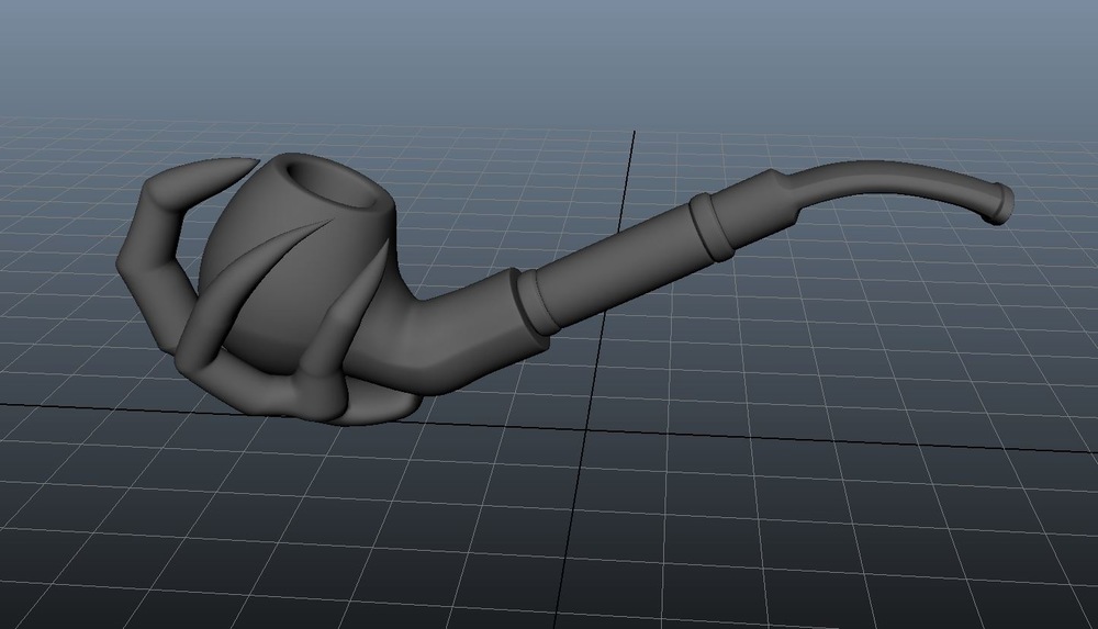 Angel Guevara Art - This is how it looks when you click the #3 in Maya. It was looking pretty good but the next screenshot will show how much better it looks.