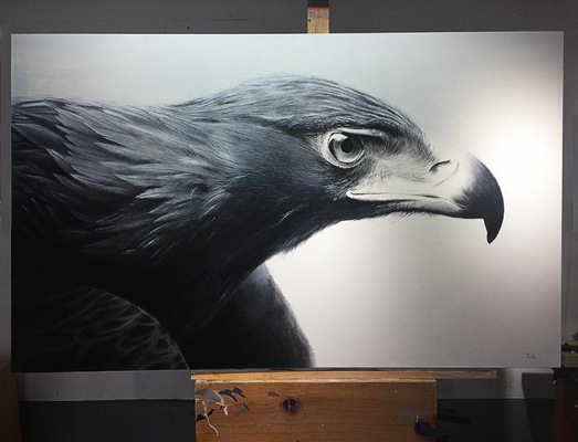 robert thibault - Aigle 160 cm x 90 cm