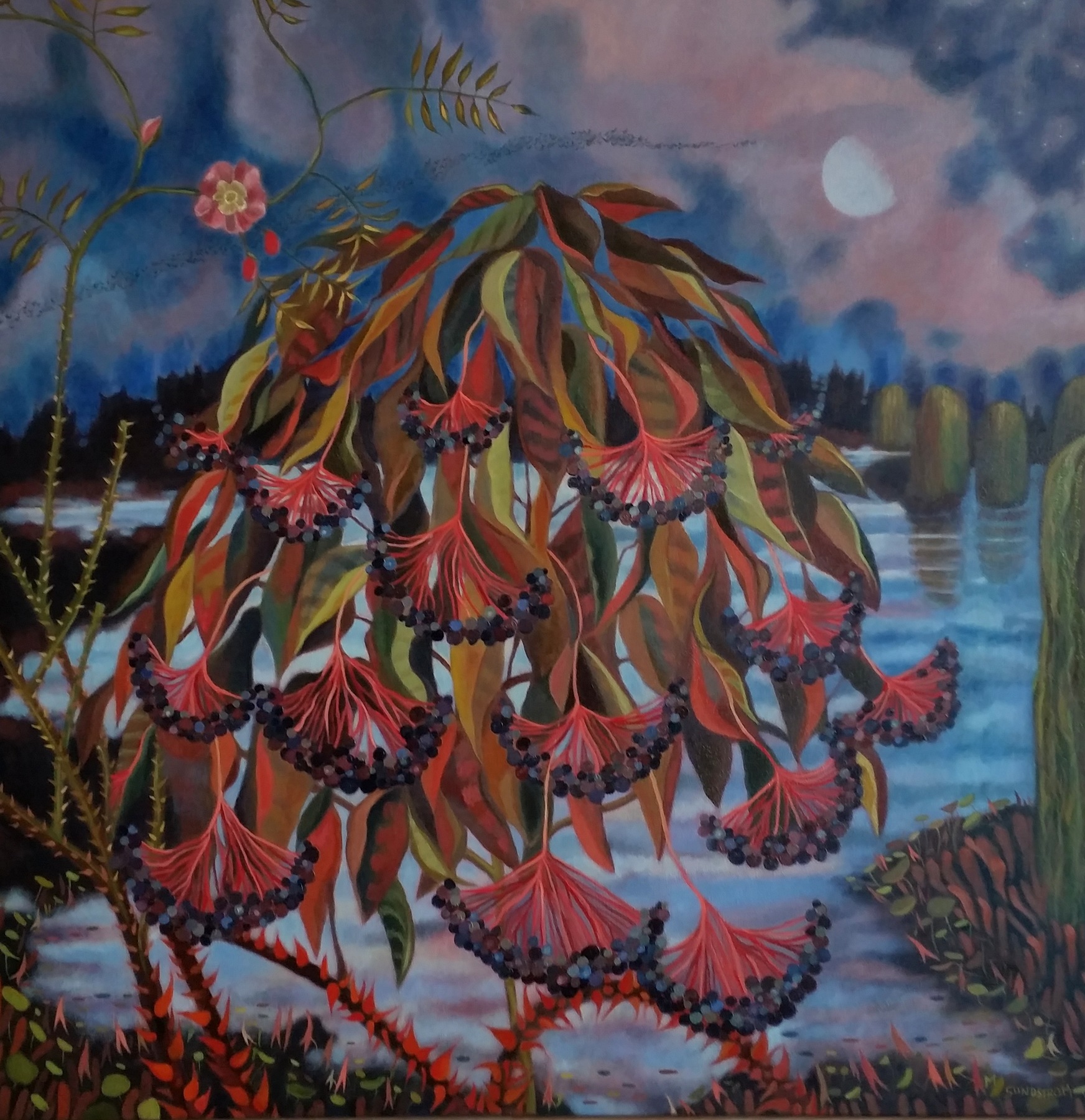 Mary Sundstrom - Elberberry 30x 30 SOLD