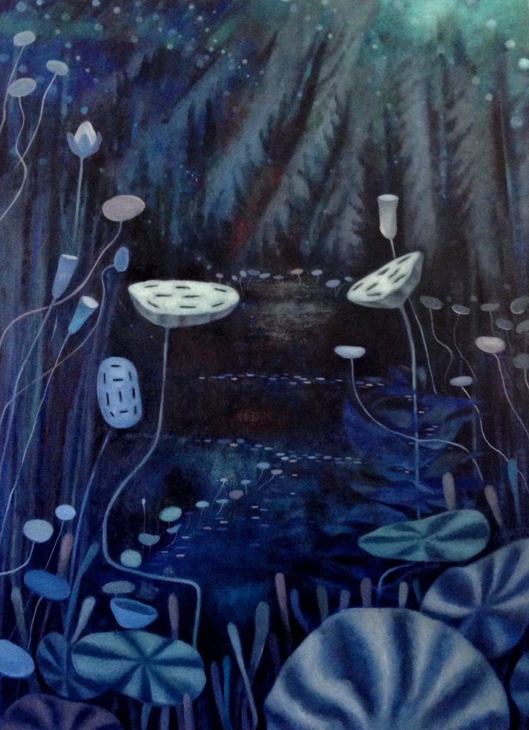 Mary Sundstrom - Nocturne Blue 30x 40 SOLD