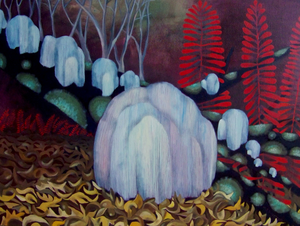 Mary Sundstrom - Lions Mane Mushroom 20x 24 SOLD