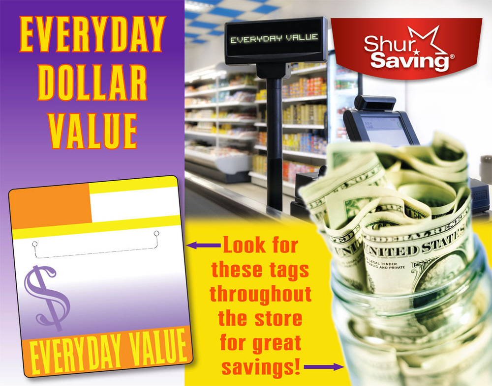 Artist Pen - Window Sign for Everyday Dollar Savings