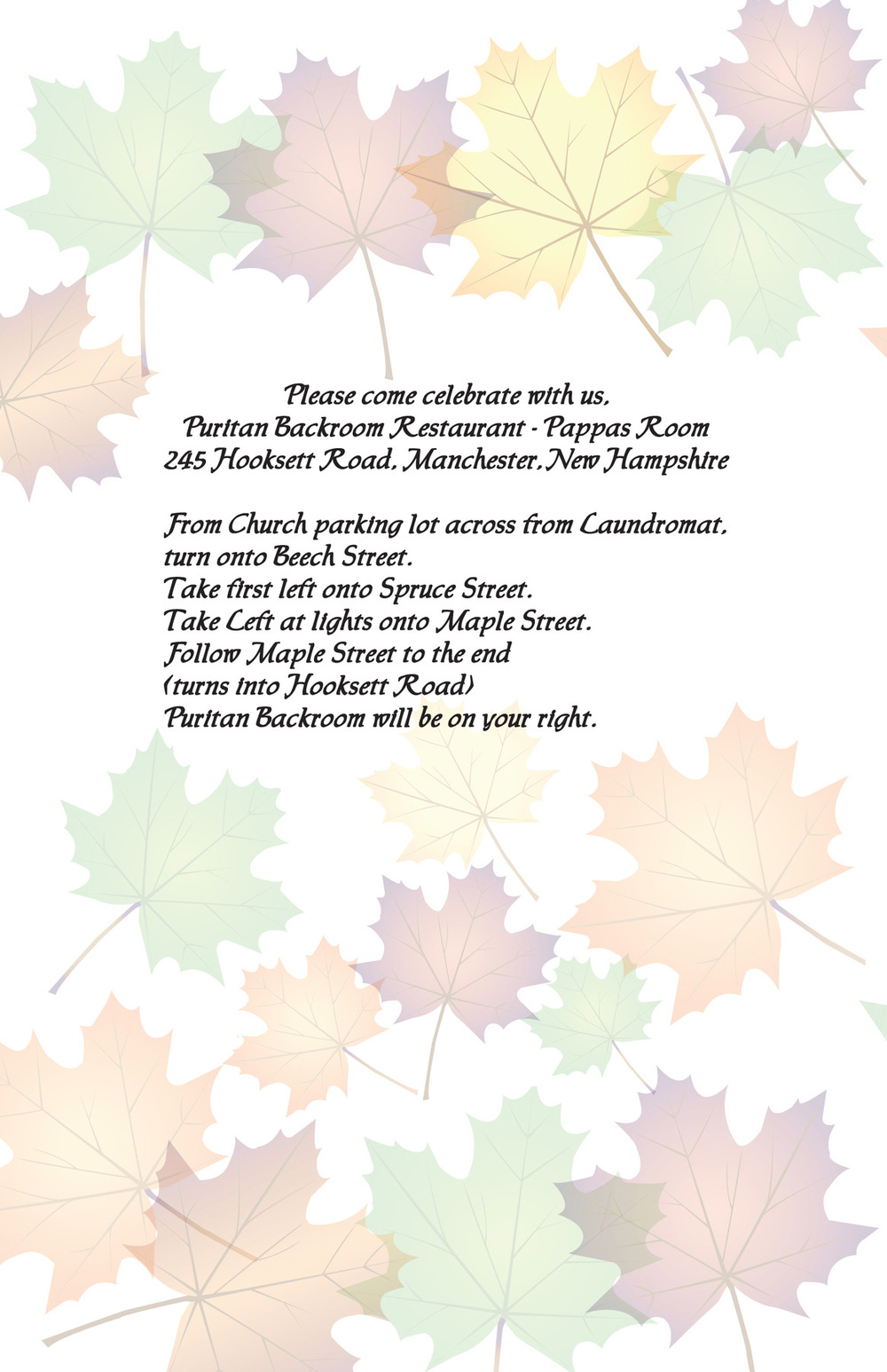Artist Pen - Wedding Booklet Back Cover