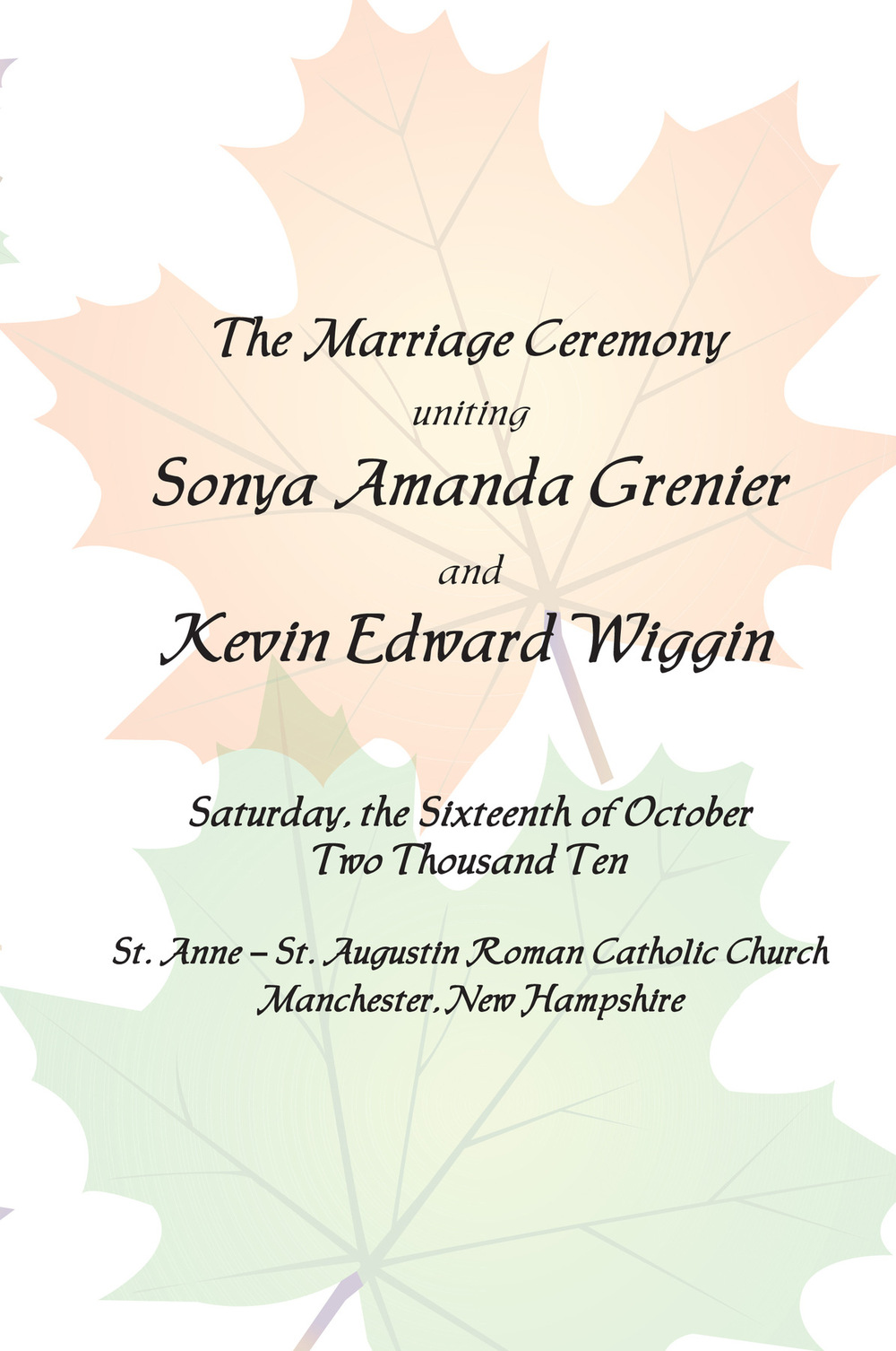 Artist Pen - Wedding Booklet Cover