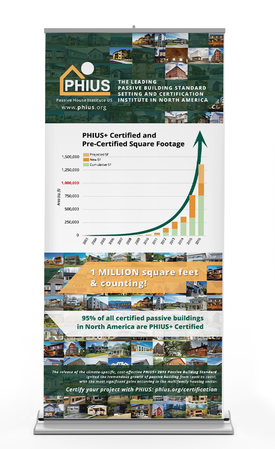 Katrina Rasma Design + Photography - Pop-up banner celebrating and promoting and important milestone. (6ft tall)
