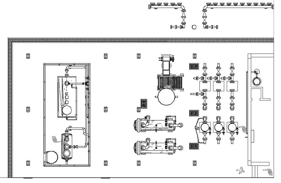PIPING PLAN MANIFOLD AREA [PIPELINE ENGINEERING COMPANY DALLAS TEXAS