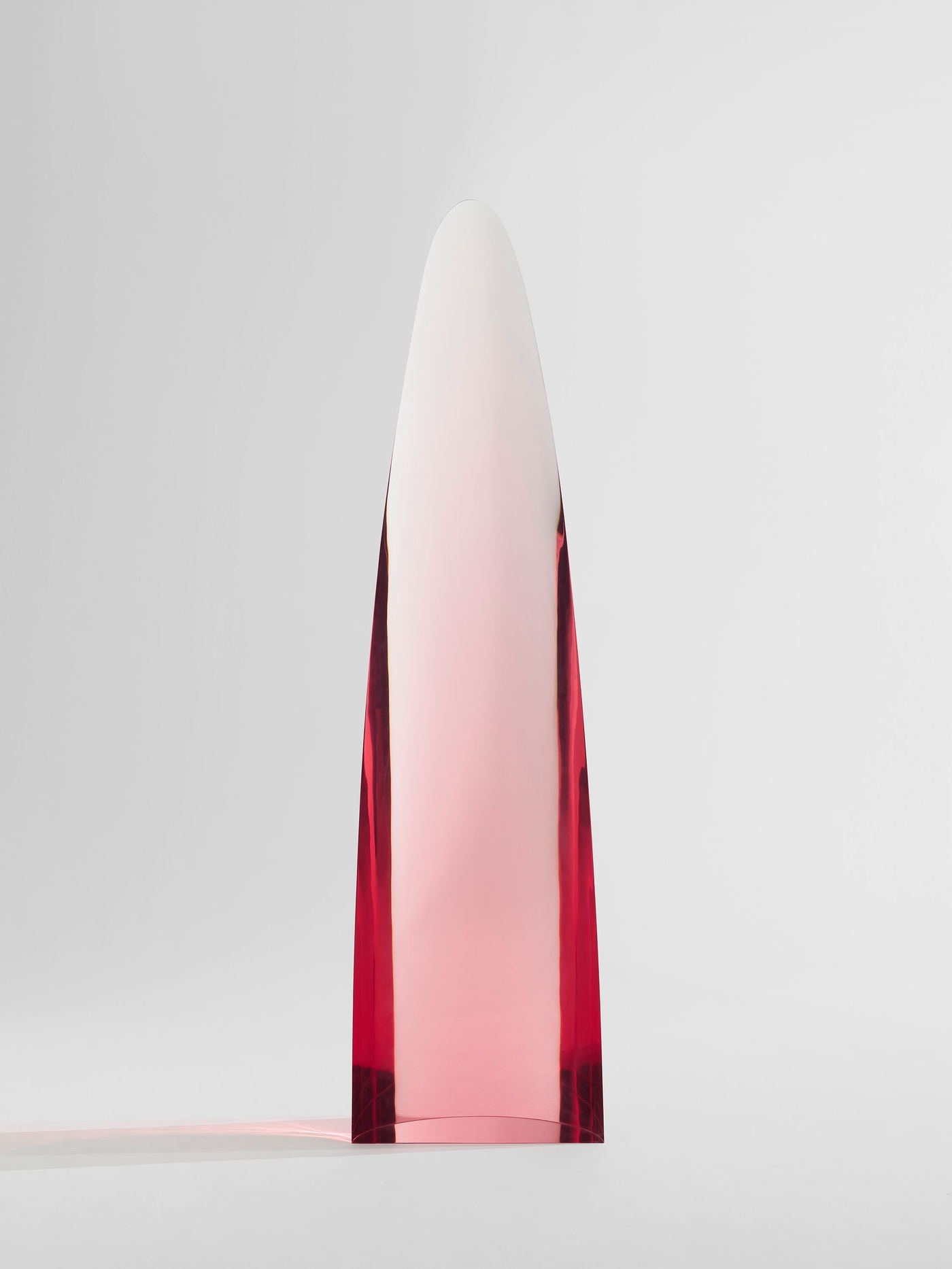 Untitled cylindrical lens 2022 cast polyurethane 108 x 30 x 14 1 2