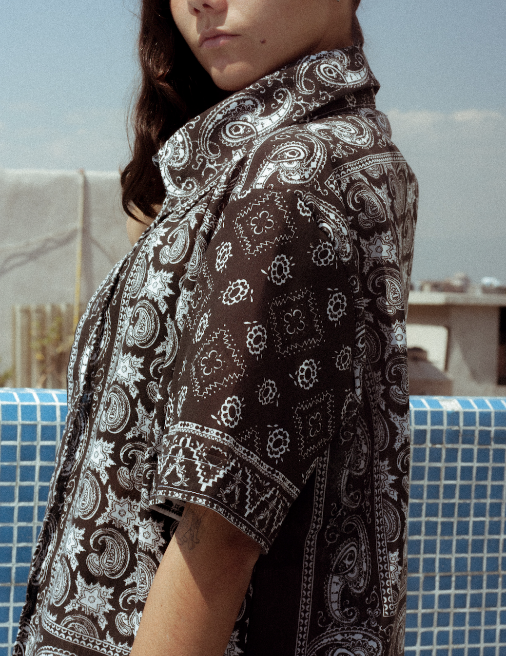 Camisa De Paliacate Hombre CAMISA PALIACATE NEGRO